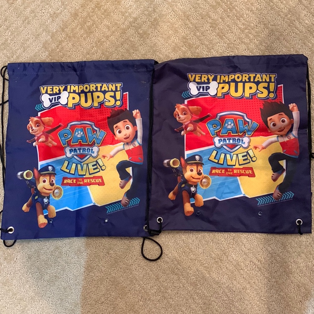 Paw Patrol Live Drawstring Bag